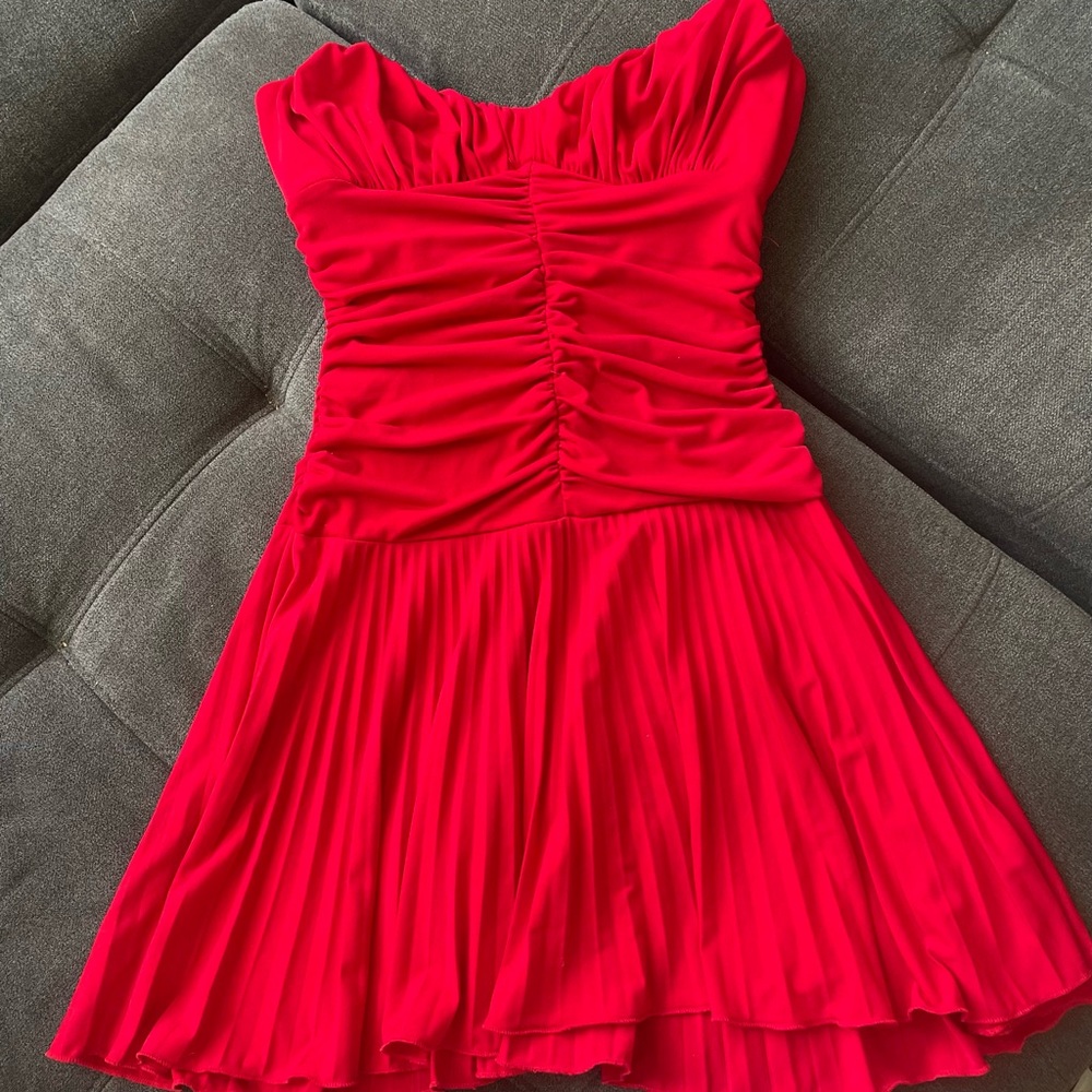 Red reupholstered dress size small